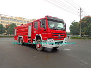 10 Wheelers الأمن لواء المطافئ شاحنة إطفاء الحرائق المركبات 3 المحور LHD / RHD القيادة