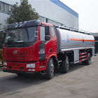 Euro 2 Oil ناقلة شاحنة ، FAW J6 6 * 2 20000 لتر ديزل شاحنة مع مضخة الوقود