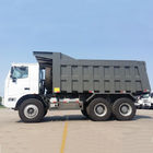 Euro Two Mining Dump Truck 50 طن / 70 طن 6 * 4 371 حصان نوع ناقل الحركة اليدوي