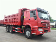 3 المحور HOWO 30 طن الثقيلة تفريغ شاحنة في أفريقيا اليورو 2 نوع ناقل الحركة اليدوي