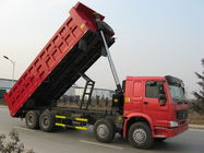 ZZ3317N3867 شاحنات قلابة قلابة بعجلات 12 مع 371HP Euro 2 لون أحمر