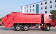شاحنة لجمع النفايات Red Howo ، من 6 إلى 19 شاحنة مكبس القمامة المكعبة