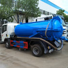 266HP 6m³ شاحنة شفط مياه الصرف الصحي لنوع المياه القذرة Euro 2 نوع ناقل الحركة اليدوي