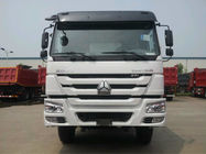 30 طن أبيض 371hp 6 × 4 شاحنة قلابة يورو 2 WD615.69 نوع وقود الديزل