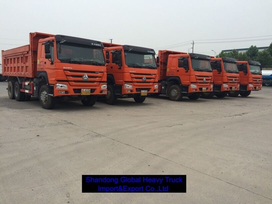 شاحنة شحن ديزل ثقيلة 6x4 40T سعة حمولة نظام مكابح ABS