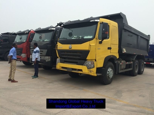 شاحنة شحن ديزل ثقيلة 6x4 40T سعة حمولة نظام مكابح ABS