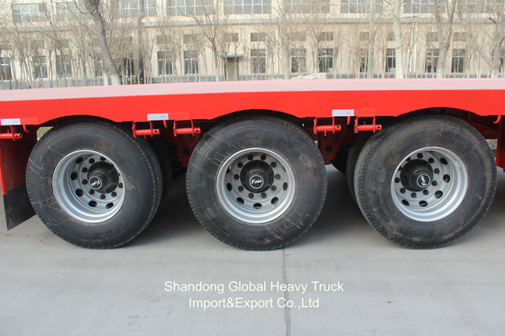 الهيكل 60 طن 3 محور 2 محور Lowboy Lowbed Lowbed نصف المقطورات