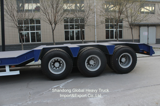 الهيكل 60 طن 3 محور 2 محور Lowboy Lowbed Lowbed نصف المقطورات