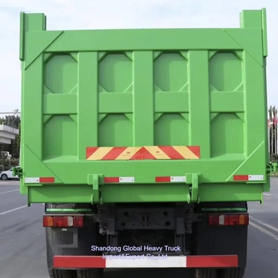 شاحنة القمامة المستخدمة Sino Sinotruk HOWO 371 6 * 4 A7 8 * 4 Tipper