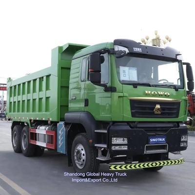 شاحنة القمامة المستخدمة Sino Sinotruk HOWO 371 6 * 4 A7 8 * 4 Tipper
