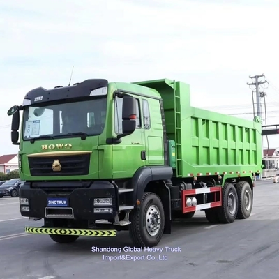 شاحنة القمامة المستخدمة Sino Sinotruk HOWO 371 6 * 4 A7 8 * 4 Tipper