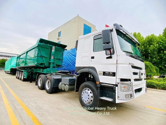 Sinotruk HOWO جديد / مستعمل 371HP اليورو 2 6X4 Rhd قيادة اليد اليمنى شاحنة مقطورة رأس شاحنة جرار