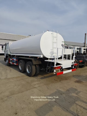 محرك الديزل شاحنة سينوتروك HOWO 6X4 336HP HOWO 10 إطارات 20000 لتر رذاذ خزان المياه شاحنة