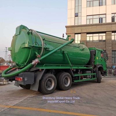 سينوتروك 371HP 18000L جهاز شفط الصرف الصحي الفراغي شاحنة ناقل للسيارات المصنعة