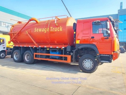 شاكمان F3000 6X4 شاحنة شفط مياه الصرف الصحي 20 متر مكعب حجم 300 حصان