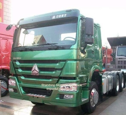 سينوتروك مستعمل HOWO 6X4 12wheeler 371HP 375 420HP جرار شاحنة رئيسية محرك رأس الجرار للبيع