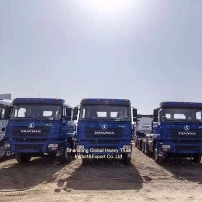 شاكمان 6X4 شاحنة جرار 371HP محرك رئيسي مع 12.00R20 إطارات للشحن الثقيل
