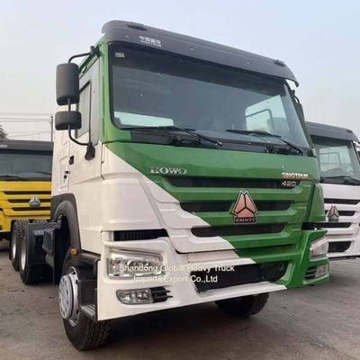 شاحنة جرار 6x4 Howo تستخدم Sinotruk LHD RHD القيادة لمسافات طويلة مقطورة رأس الشاحنة