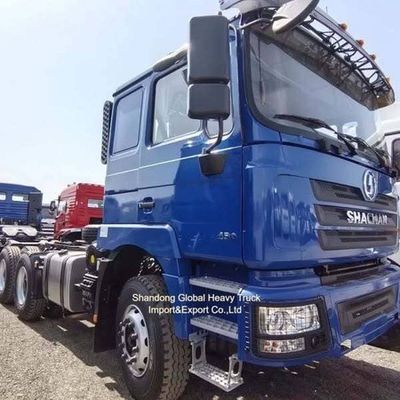 شاكمان 6X4 شاحنة جرار 371HP محرك رئيسي مع 12.00R20 إطارات للشحن الثقيل