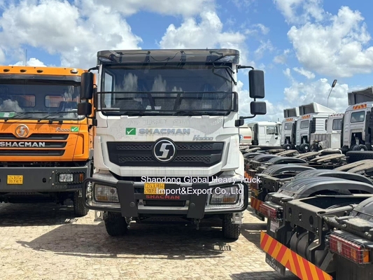 6X4 القيادة اليسرى أو القيادة اليمنى 380HP شاكمان F3000 مقطورة مقطورة تستخدم شاحنة رأس الجرار