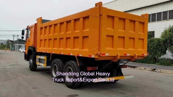 سينوتروك نقل الرمل اليد الثانية اليد الثقيلة الجهاز المستخدم هوهان A7 400HP 6 * 4 شاحنة قمامة