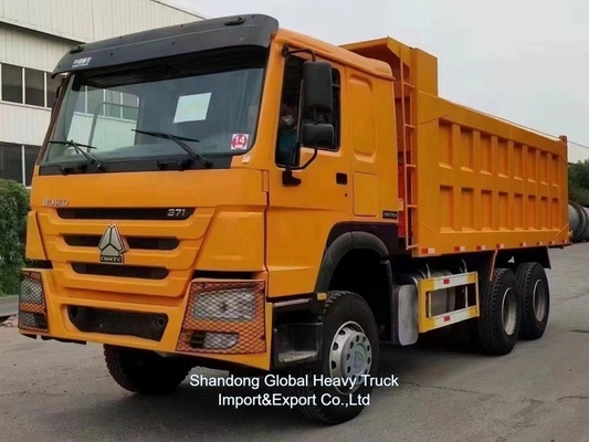 جودة جيدة 371HP 375HP 6 * 4 10 عجلات مستعملة HOWO شاحنة القمامة شاحنة التبديل للسوق الأفريقية