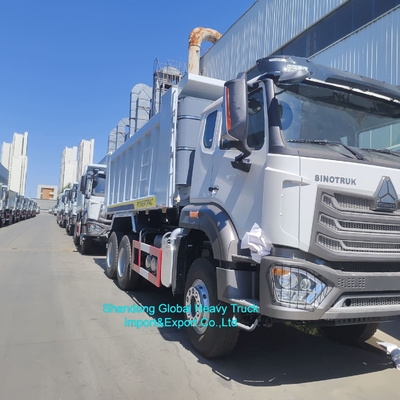 شاحنة سينو تراك ذات الدفع الأيمن HOWO Nx 380 6X4 10 عجلات 380 حصان 430 حصان ديزل جديدة رأس قاطرة قلاب