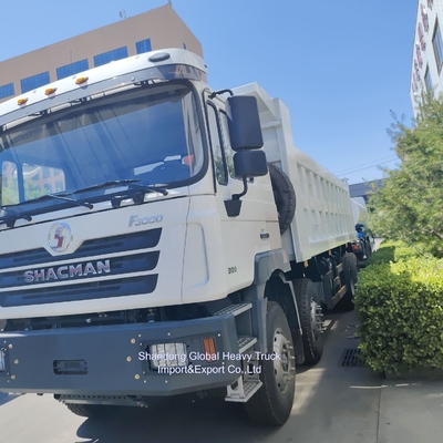 شاكمان 30m3 Largo Box 8X4 12 عجلة شاحنة قمامة ثقيلة 400HP محرك ديزل شاحنة جديدة