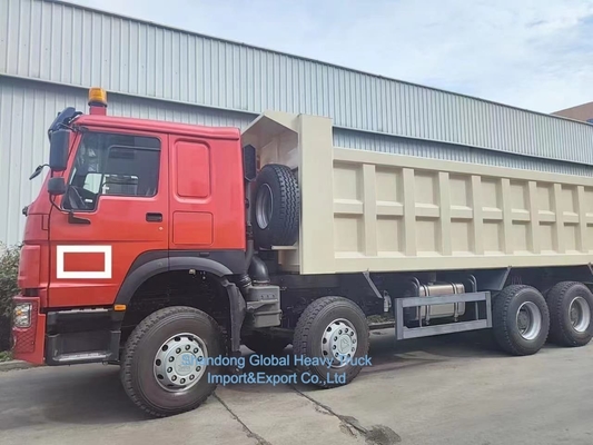 شاحنة قلاب HOWO 7 8X4 371HP مُجددة من سينوتراك، 371 حصان، 12 إطارًا