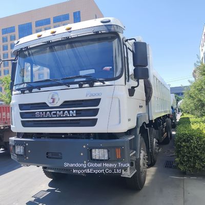 شاحنة قلاب Shacman F3000 8×4 ذات دفع رباعي، قوة 380 حصان، سعة تحميل 31-40 طن، للخدمة الشاقة