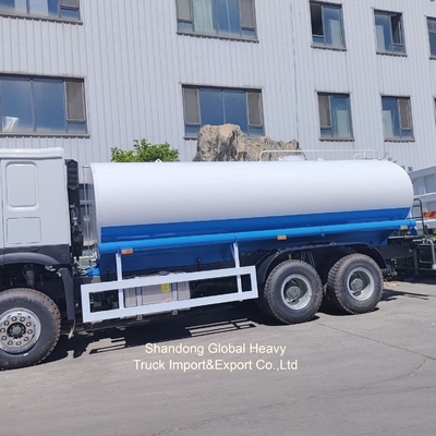 شاحنة صهريج مياه شرب Sinotruk HOWO 20000/30000 لتر 6X4 للخدمة الشاقة