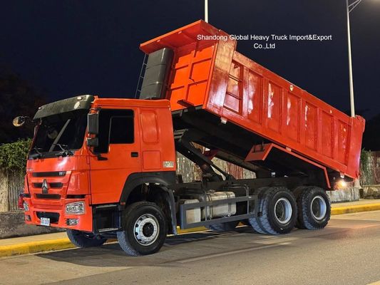 شاحنة قلاب HOWO 6X4 مستعملة 371، 375 336 حصان 10 عجلات 30 طن