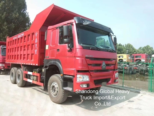 اليد المستخدمة HOWO 10 عجلات 371HP / 380HP / 400HP / 430HP شاحنة القمامة شاحنات النقل