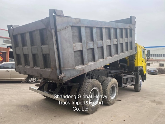 شاكمان HOWO مستعمل 10 عجلات 371HP / 380HP / 400HP / 430HP شاحنة القمامة شاحنات النقل