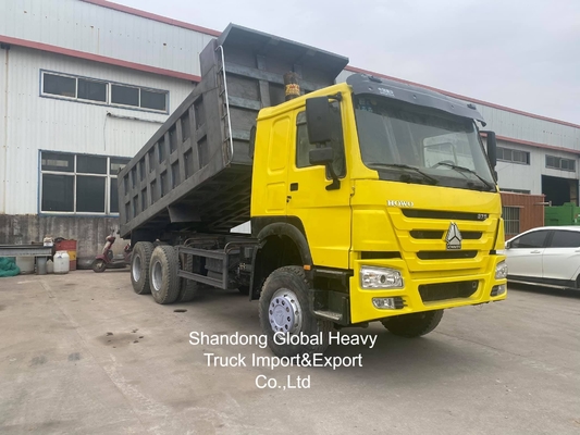 شاكمان HOWO مستعمل 10 عجلات 371HP / 380HP / 400HP / 430HP شاحنة القمامة شاحنات النقل