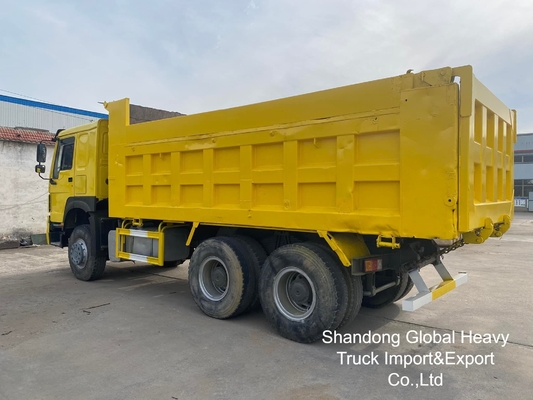 شاحنة قلابة تفريغ ثقيل مستعملة من طراز Sinotruk HOWO 6X4/8X4 A7/T7 بعجلات 10/12، قوة محرك 371 حصان/380 حصان، سعة 18-25 متر مكعب