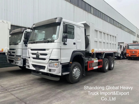 شاكمان HOWO مستعمل 10 عجلات 371HP / 380HP / 400HP / 430HP شاحنة القمامة شاحنات النقل