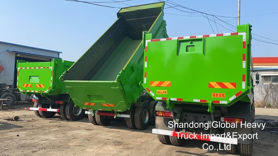 شاحنة قلاب سينوتراك هوو 6X4/8X4 A7/T7 مستعملة، 10/12 عجلة، 371 حصان، 18-25 متر مكعب، للخدمة الشاقة