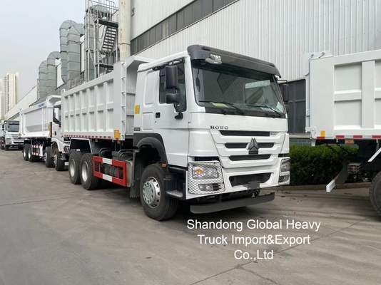 شاكمان HOWO مستعمل 10 عجلات 371HP / 380HP / 400HP / 430HP شاحنة القمامة شاحنات النقل