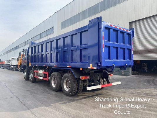الصين Sinotruk HOWO 371/375HP مستعمل 8X4 القيادة اليمنى شاحنة القمامة المصغرة في المخزون