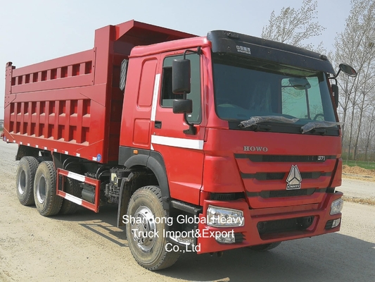 اليد المستخدمة HOWO 10 عجلات 371HP / 380HP / 400HP / 430HP شاحنة القمامة شاحنات النقل