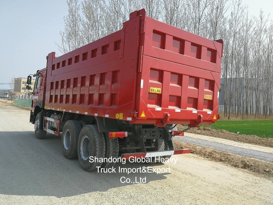 اليد المستخدمة HOWO 10 عجلات 371HP / 380HP / 400HP / 430HP شاحنة القمامة شاحنات النقل