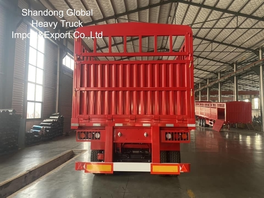 4 Axles 100 Tons Capacity Premium Customized Fence Cargo Semi Trailer for Heavy Load Transport