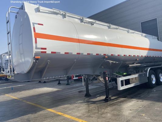 3 محور فولاذ الكربون Q345B 45000L ناقلة الوقود نصف مقطورة