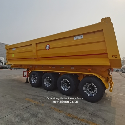 شبه مقطورة قلاب فولاذية بثلاث محاور لنقل المواد الثقيلة