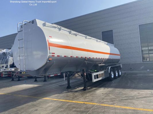 3 محور فولاذ الكربون Q345B 45000L ناقلة الوقود نصف مقطورة