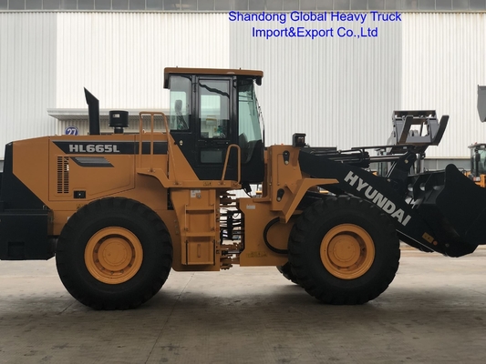 محمل أمامي HL665L HL660L محمل بعجلات 5 طن مع ناقل حركة هيدروليكي ميكانيكي