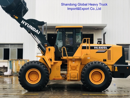 محمل أمامي HL665L HL660L محمل بعجلات 5 طن مع ناقل حركة هيدروليكي ميكانيكي