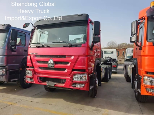 HOWO 6x4 شاحنة جرار 400HP الديزل ناقل نقل يدوي