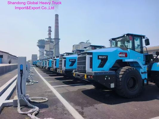 الجرافة الجديدة تمامًا SANY SW955K-S 5.5T ذات الحمولة المقدرة ذات سعة الجرافة 3.0 متر مكعب وقوة 162 كيلو وات